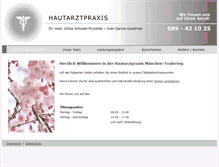 Tablet Screenshot of hautarztpraxis-muenchen-ost.de